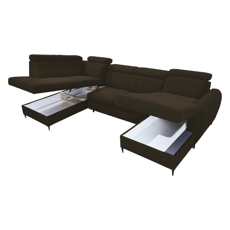 Casa si Gradina - Mobilier - Canapele si coltare - Canapele - Canapea extensibila, maro, dreapta, KORIO U - Infinity.ro