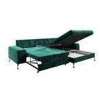 Casa si Gradina - Mobilier - Canapele si coltare - Canapele - Canapea extensibila VASAT ROH, dreapta, culoare smarald - Infinity.ro