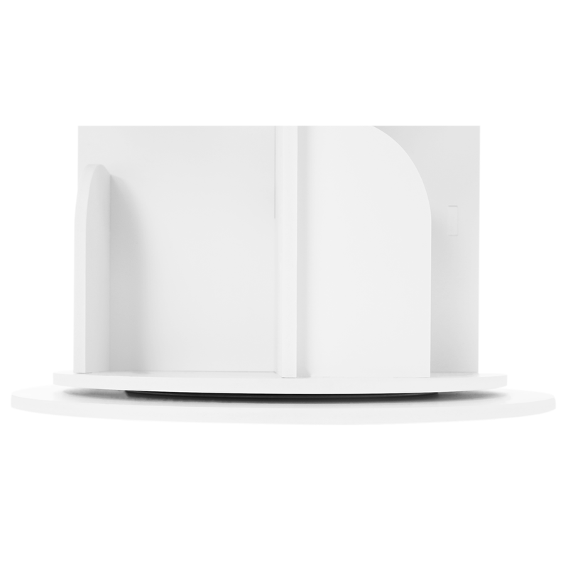 Casa si Gradina - Mobilier - Biblioteci si rafturi - Rafturi - Raft pivotant, 4 polite, alb, ERION TIP 1 + cadou - Infinity.ro
