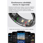 Laptop, Telefoane si Tablete - Wearables si gadgeturi - Gadgeturi - Accesorii SMART - Inel Inteligent Smart Ring GBV LOGIC R08 , Monitorizare Somn, Ritm Cardiac, SpO2, Fitness Tracker,Autonomie 5 Zile - Infinity.ro