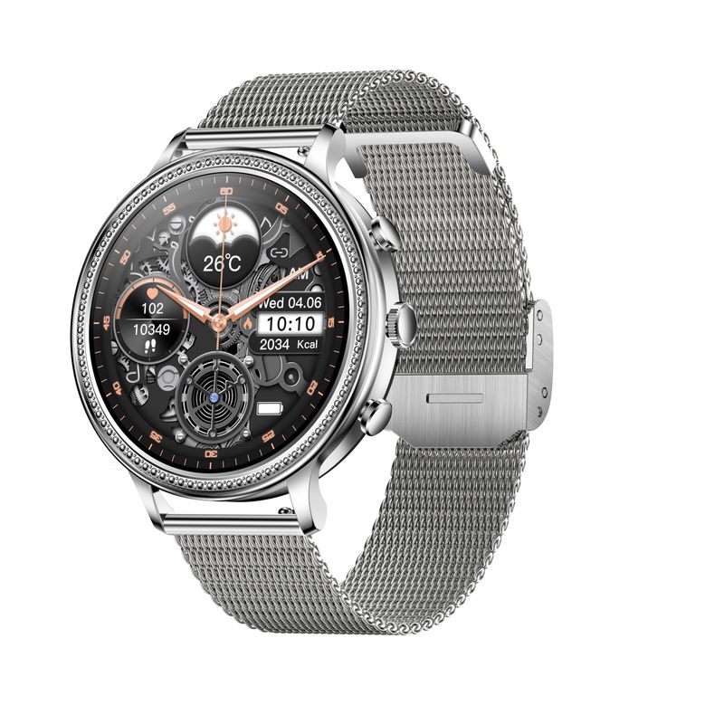Laptop, Telefoane si Tablete - Wearables si gadgeturi - Wearables - Smartwatch-uri - Smartwatch Dama GBV LOGIC SW20 , Apel Bluetooth, Monitorizare Somn, Ritm Cardiac, Oxigen Sange, Notificari - Infinity.ro