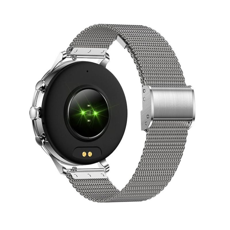 Laptop, Telefoane si Tablete - Wearables si gadgeturi - Wearables - Smartwatch-uri - Smartwatch Dama GBV LOGIC SW20 , Apel Bluetooth, Monitorizare Somn, Ritm Cardiac, Oxigen Sange, Notificari - Infinity.ro