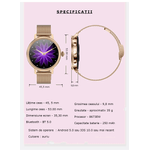 Laptop, Telefoane si Tablete - Wearables si gadgeturi - Wearables - Smartwatch-uri - Smartwatch Dama GBV LOGIC SW20 , Apel Bluetooth, Monitorizare Somn, Ritm Cardiac, Oxigen Sange, Notificari - Infinity.ro