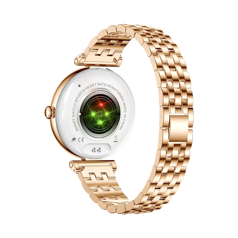 Laptop, Telefoane si Tablete - Wearables si gadgeturi - Wearables - Smartwatch-uri - Smartwatch Dama GBV Logic AK73, AMOLED 1.28 Inch, Apel Bluetooth, Monitorizare Puls, Oxigen Sange, Somn, 2 Curele - Infinity.ro