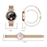 Laptop, Telefoane si Tablete - Wearables si gadgeturi - Wearables - Smartwatch-uri - Smartwatch Dama GBV Logic AK73, AMOLED 1.28 Inch, Apel Bluetooth, Monitorizare Puls, Oxigen Sange, Somn, 2 Curele - Infinity.ro