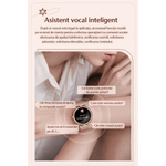 Laptop, Telefoane si Tablete - Wearables si gadgeturi - Wearables - Smartwatch-uri - Smartwatch Dama GBV Logic AK73, AMOLED 1.28 Inch, Apel Bluetooth, Monitorizare Puls, Oxigen Sange, Somn, 2 Curele - Infinity.ro