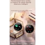 Laptop, Telefoane si Tablete - Wearables si gadgeturi - Wearables - Smartwatch-uri - Smartwatch Dama GBV LOGIC SW20 , Apel Bluetooth, Monitorizare Somn, Ritm Cardiac, Oxigen Sange, Notificari - Infinity.ro