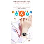 Laptop, Telefoane si Tablete - Wearables si gadgeturi - Wearables - Smartwatch-uri - Smartwatch Dama GBV Logic AK73, AMOLED 1.28 Inch, Apel Bluetooth, Monitorizare Puls, Oxigen Sange, Somn, 2 Curele - Infinity.ro