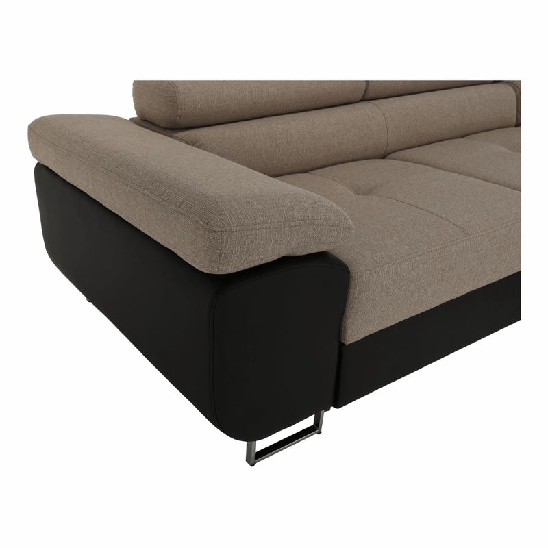 Casa si Gradina - Mobilier - Canapele si coltare - Coltare - Coltar, maro/bej, model dreapta, AMARETO NEW - Infinity.ro