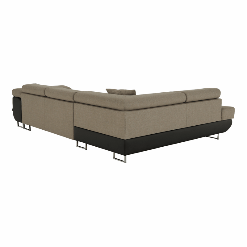 Casa si Gradina - Mobilier - Canapele si coltare - Coltare - Coltar, maro/bej, model stanga, AMARETO NEW - Infinity.ro