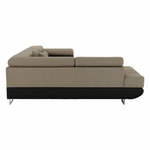 Casa si Gradina - Mobilier - Canapele si coltare - Coltare - Coltar, maro/bej, model stanga, AMARETO NEW - Infinity.ro