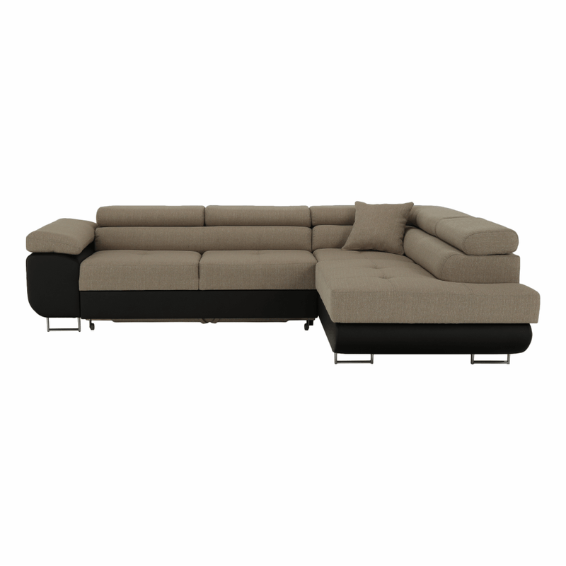 Casa si Gradina - Mobilier - Canapele si coltare - Coltare - Coltar, maro/bej, model dreapta, AMARETO NEW - Infinity.ro