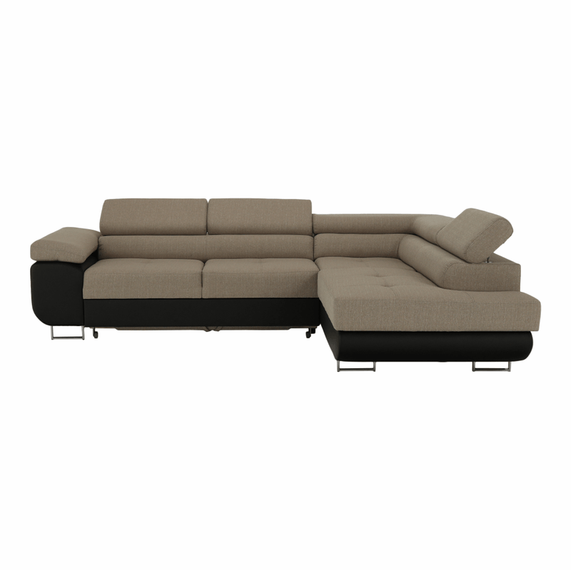 Casa si Gradina - Mobilier - Canapele si coltare - Coltare - Coltar, maro/bej, model dreapta, AMARETO NEW - Infinity.ro