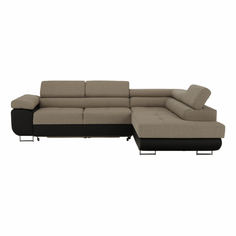 Casa si Gradina - Mobilier - Canapele si coltare - Coltare - Coltar, maro/bej, model dreapta, AMARETO NEW - Infinity.ro
