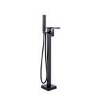 Casa si Gradina - Sanitare - Lavoar baie si accesorii - Baterii sanitare - Baterie cada Free standing, Blackswan, Tip Cascada M32, model negru mat, dimensiune 98 cm - Infinity.ro
