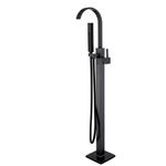 Casa si Gradina - Sanitare - Lavoar baie si accesorii - Baterii sanitare - Baterie cada Free standing, Blackswan, Tip M29, model negru antichizat, dimensiune 110 cm - Infinity.ro
