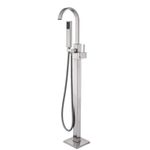 Casa si Gradina - Sanitare - Lavoar baie si accesorii - Baterii sanitare - Baterie cada Free standing, Blackswan, Tip M20, model nichel mat, dimensiune 110 cm - Infinity.ro