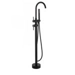 Casa si Gradina - Sanitare - Lavoar baie si accesorii - Baterii sanitare - Baterie cada Free standing, Blackswan, Tip M50, model negru mat, dimensiune 117 cm - Infinity.ro