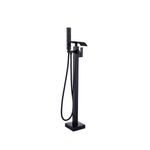 Casa si Gradina - Sanitare - Lavoar baie si accesorii - Baterii sanitare - Baterie cada Free standing, Blackswan, Tip Cascada M53, model negru mat, dimensiune 104 cm - Infinity.ro