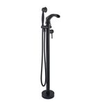 Casa si Gradina - Sanitare - Lavoar baie si accesorii - Baterii sanitare - Baterie cada Free standing, Blackswan, Tip Cascada M55, model negru mat, dimensiune 96 cm - Infinity.ro