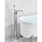 Casa si Gradina - Sanitare - Lavoar baie si accesorii - Baterii sanitare - Baterie cada Free standing, Blackswan, Tip Cascada M30, model crom lucios, dimensiune 98 cm - Infinity.ro