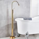 Casa si Gradina - Sanitare - Lavoar baie si accesorii - Baterii sanitare - Baterie cada Free standing, Blackswan, Tip M65, model auriu lucios, dimensiune 120 cm - Infinity.ro