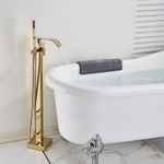 Casa si Gradina - Sanitare - Lavoar baie si accesorii - Baterii sanitare - Baterie cada Free standing, Blackswan, Tip M88, model auriu lucios, dimensiune 98 cm - Infinity.ro