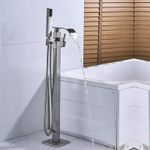 Casa si Gradina - Sanitare - Lavoar baie si accesorii - Baterii sanitare - Baterie cada Free standing, Blackswan, Tip M5.1, model nichel, dimensiune 96 cm - Infinity.ro