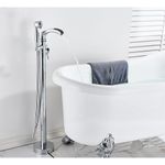 Casa si Gradina - Sanitare - Lavoar baie si accesorii - Baterii sanitare - Baterie cada Free standing, Blackswan, Tip M74, model crom lucios, dimensiune 91 cm - Infinity.ro