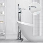 Casa si Gradina - Sanitare - Lavoar baie si accesorii - Baterii sanitare - Baterie cada Free standing, Blackswan, Tip Cascada M30, model crom lucios, dimensiune 98 cm - Infinity.ro
