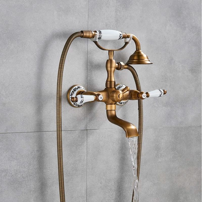 Casa si Gradina - Sanitare - Lavoar baie si accesorii - Baterii sanitare - Baterie cada, Blackswan, Tip M40.1, model bronz antichizat, dimensiune 20 cm - Infinity.ro