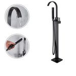 Casa si Gradina - Sanitare - Lavoar baie si accesorii - Baterii sanitare - Baterie cada Free standing, Blackswan, Tip M29, model negru antichizat, dimensiune 110 cm - Infinity.ro