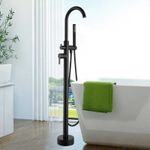 Casa si Gradina - Sanitare - Lavoar baie si accesorii - Baterii sanitare - Baterie cada Free standing, Blackswan, Tip M50, model negru mat, dimensiune 117 cm - Infinity.ro