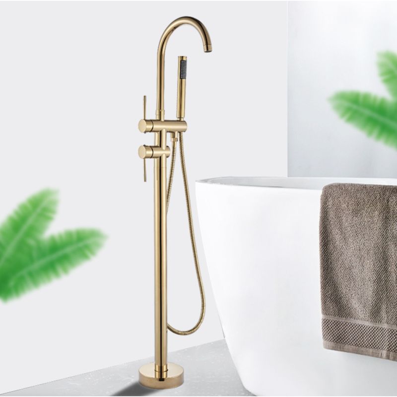Casa si Gradina - Sanitare - Lavoar baie si accesorii - Baterii sanitare - Baterie cada Free standing, Blackswan, Tip M51.1, model auriu mat, dimensiune 114cm - Infinity.ro