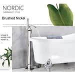 Casa si Gradina - Sanitare - Lavoar baie si accesorii - Baterii sanitare - Baterie cada Free standing, Blackswan, Tip M5.2, model nichel, dimensiune 98 cm - Infinity.ro