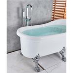 Casa si Gradina - Sanitare - Lavoar baie si accesorii - Baterii sanitare - Baterie cada Free standing, Blackswan, Tip M19, model crom lucios, dimensiune 110 cm - Infinity.ro