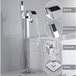 Casa si Gradina - Sanitare - Lavoar baie si accesorii - Baterii sanitare - Baterie cada Free standing, Blackswan, Tip M84, model crom lucios, dimensiune 100 cm - Infinity.ro