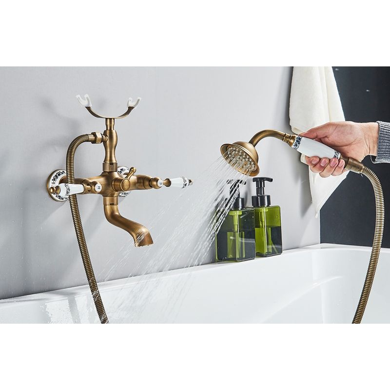 Casa si Gradina - Sanitare - Lavoar baie si accesorii - Baterii sanitare - Baterie cada, Blackswan, Tip M40.1, model bronz antichizat, dimensiune 20 cm - Infinity.ro
