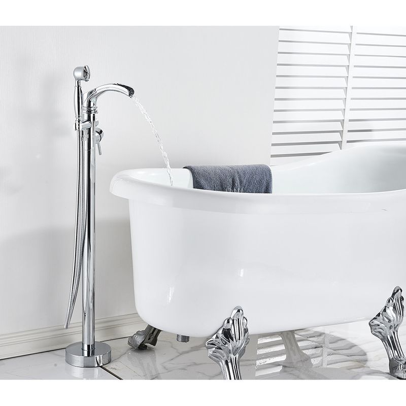 Casa si Gradina - Sanitare - Lavoar baie si accesorii - Baterii sanitare - Baterie cada Free standing, Blackswan, Tip M74, model crom lucios, dimensiune 91 cm - Infinity.ro