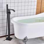 Casa si Gradina - Sanitare - Lavoar baie si accesorii - Baterii sanitare - Baterie cada Free standing, Blackswan, Tip M17, model negru antichizat, dimensiune 100 cm - Infinity.ro