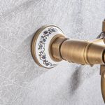 Casa si Gradina - Sanitare - Lavoar baie si accesorii - Baterii sanitare - Baterie cada, Blackswan, Tip M40.1, model bronz antichizat, dimensiune 20 cm - Infinity.ro