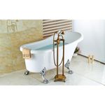 Casa si Gradina - Sanitare - Lavoar baie si accesorii - Baterii sanitare - Baterie cada Free standing, Blackswan, Tip M40.1 ceramica, model bronz antichizat, dimensiune 100 cm - Infinity.ro