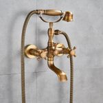 Casa si Gradina - Sanitare - Lavoar baie si accesorii - Baterii sanitare - Baterie cada, Blackswan, Tip M39, model bronz antichizat, dimensiune 18 cm - Infinity.ro