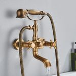 Casa si Gradina - Sanitare - Lavoar baie si accesorii - Baterii sanitare - Baterie cada, Blackswan, Tip M39, model bronz antichizat, dimensiune 18 cm - Infinity.ro