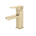 Casa si Gradina - Sanitare - Lavoar baie si accesorii - Baterii sanitare - Baterie chiuveta baie, Blackswan, Tip M107, model auriu scurt, dimensiune 18.5 cm - Infinity.ro