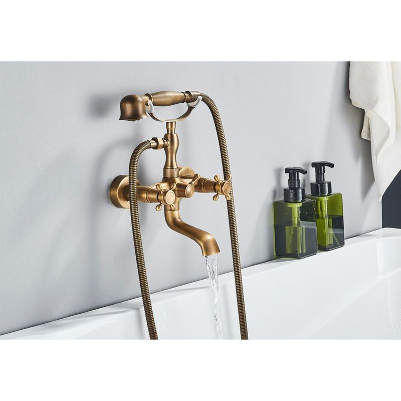 Casa si Gradina - Sanitare - Lavoar baie si accesorii - Baterii sanitare - Baterie cada, Blackswan, Tip M39, model bronz antichizat, dimensiune 18 cm - Infinity.ro