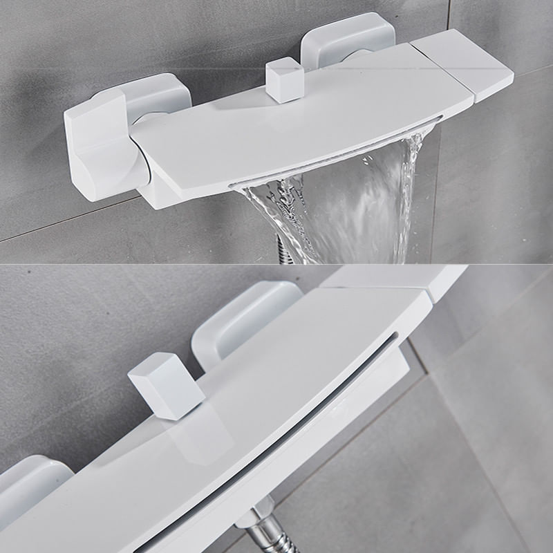 Casa si Gradina - Sanitare - Lavoar baie si accesorii - Baterii sanitare - Baterie cada, Blackswan, Tip M12, model alb, dimensiune 27cm - Infinity.ro