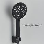 Casa si Gradina - Sanitare - Lavoar baie si accesorii - Baterii sanitare - Baterie cada, Blackswan, Tip M87, model negru mat cu termostat si dus cu 3 functii, dimensiune 26.7 cm - Infinity.ro