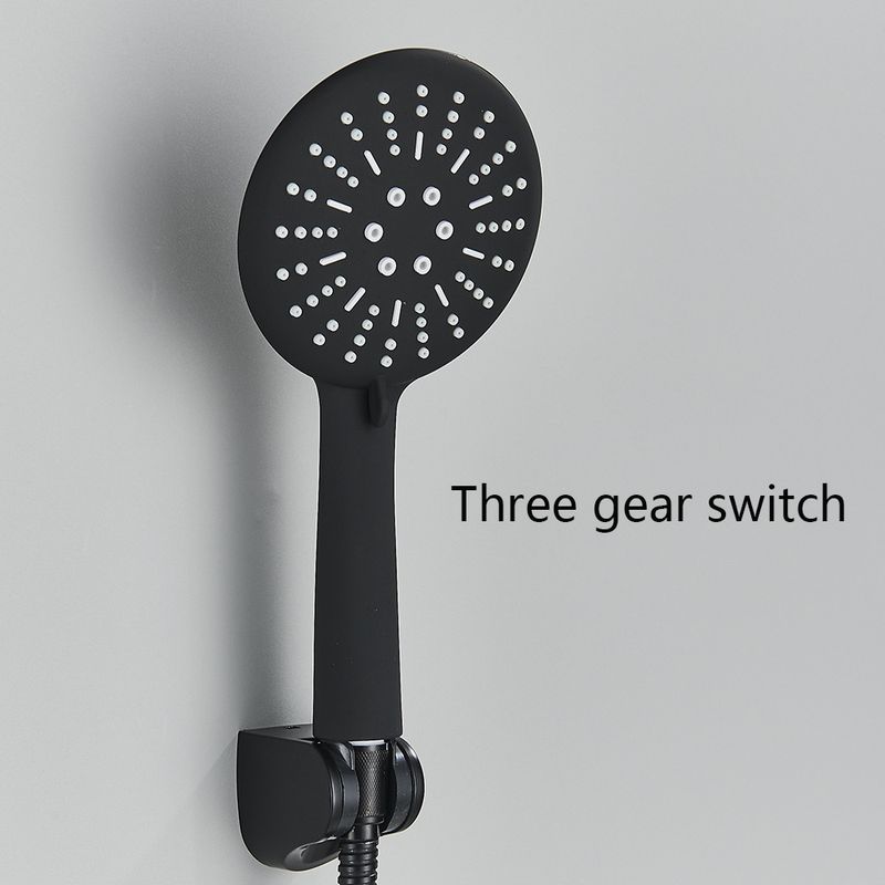 Casa si Gradina - Sanitare - Lavoar baie si accesorii - Baterii sanitare - Baterie cada, Blackswan, Tip M87, model negru mat cu termostat si dus cu 3 functii, dimensiune 26.7 cm - Infinity.ro