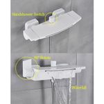 Casa si Gradina - Sanitare - Lavoar baie si accesorii - Baterii sanitare - Baterie cada, Blackswan, Tip M12, model alb, dimensiune 27cm - Infinity.ro